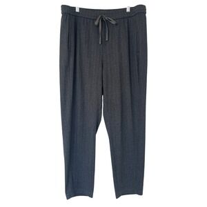 Eileen Fisher Herringbone Knit Lounge‎ Trouser Pants Women's Medium Comfort
